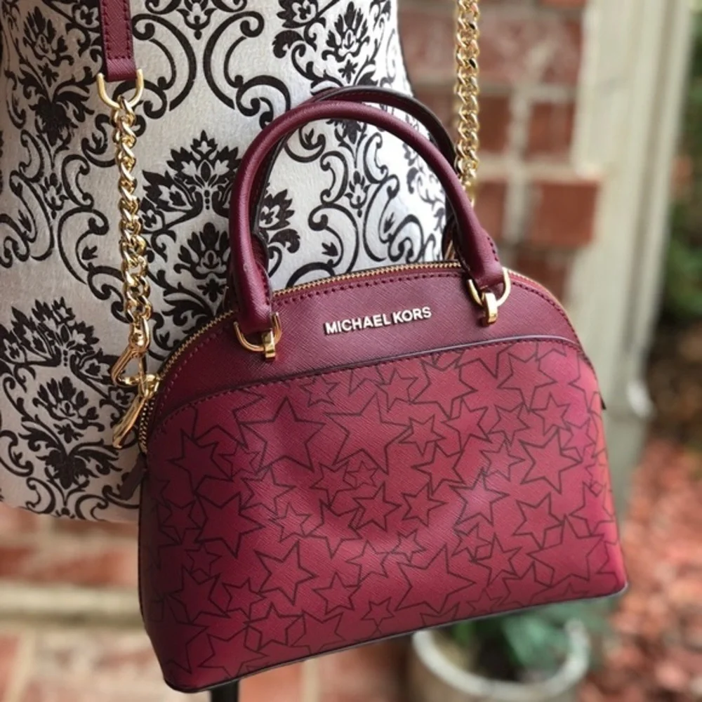Michael kors Emmy mulberry small dome satchel bag
